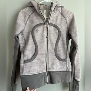 Lululemon Purple Grey Full Zip Scuba Hoodie